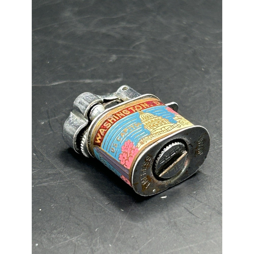 Washington DC Souvenir Lift Arm Lighter US Capitol White House Japan Vintage - Picture 6 of 8